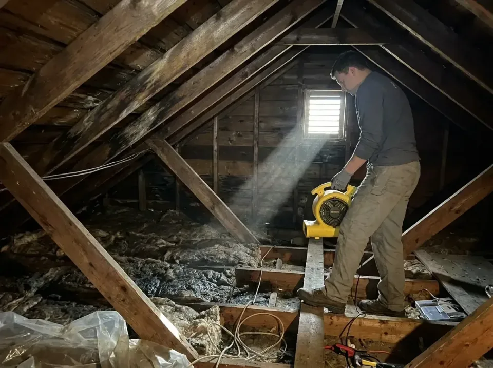 attic-water-damage-drying-proc-007 — frequently asked questions, Emergency Water Extraction & 24/7 Flood Response in Mountvi…